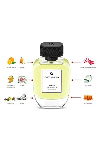 SWISS ARABIAN Jasmin and Vanilla, Eau de Parfum, Unisex, 100 ml