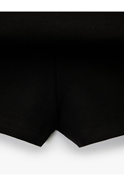 Koton Slim Fit Metal Aksesuar Detaylı Mini Şort Etek