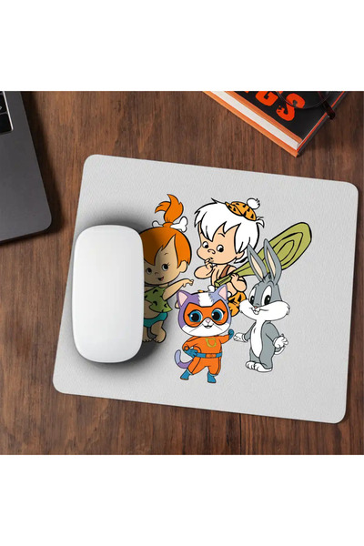 OEM Mousepad Flintstone Family Pebbles Bamm Bamm Super Cats Bugs Bunny Babies