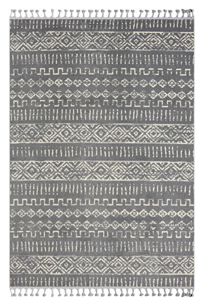 SEYRAN HALI Puffy Krem Gri Halı Salon Oturma Odası Çocuk Odası Yatak Odası Ha...