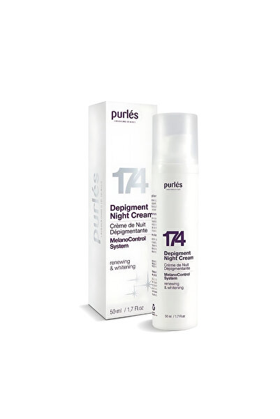 PURLES 174 DEPIGMENT NIGHT CREAM - νυχτερινή κρέμα αποχρωματισμού, 50 ml