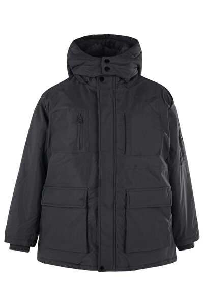 Civil Boys معطف باركا مع جيوب على الأكمام للأعمار 10-13 سنة - رمادي للأعمار 12-13 سنة