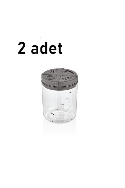 Mons 2 Adet Tuzluk Biberlik Baharatlık Qlux 300 ml Tuzluk Biberlik 3 Kademeli...