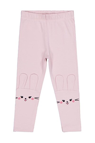 Civil Girls Κολάν με Κέντημα Κουνελιού για 2-5 Ετών - Ροζ 2-3 Ετών