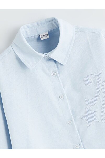 LC Waikiki LCW Kids Nakışlı Kız Çocuk Gömlek