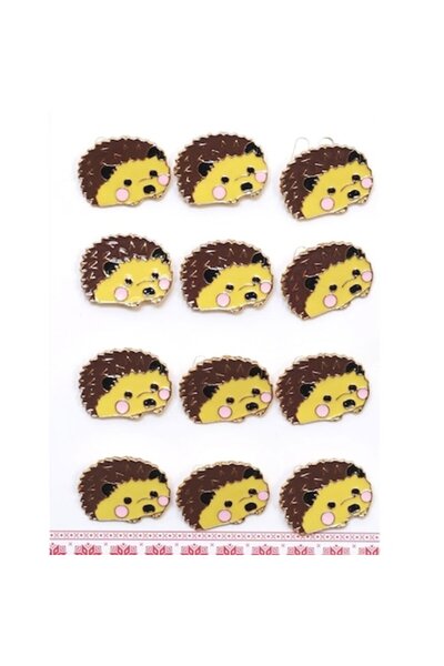 GOLD MARKET Σετ 12 καρφίτσες Martisor Pin, Μοντέλο 57, Σκαντζόχοιρος