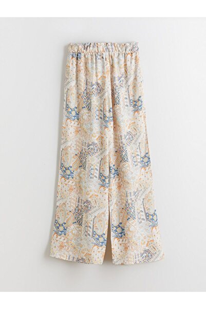 LC Waikiki LCW Kids Patterned Girl's Trousers with Elastic Waist