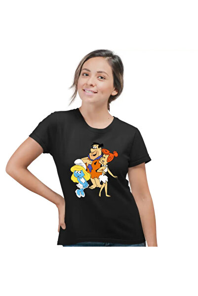 OEM Tricou Femei Familia Flintstone Strumfita Strumfii