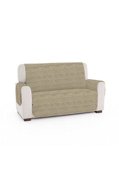 PATONE Husa canapea 2 locuri, matlasata, 260x130x50cm, pale cream