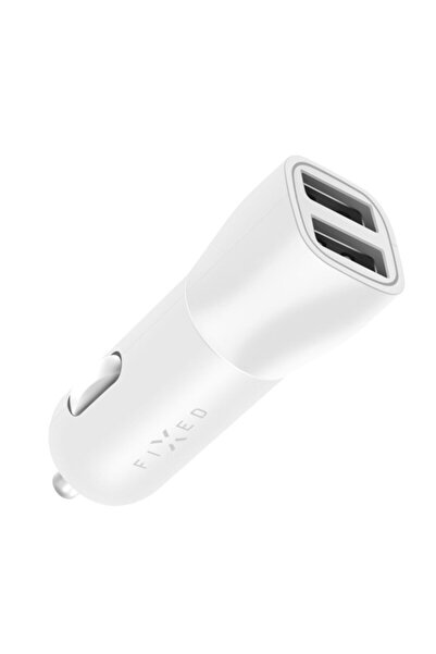 FIXED Car charger 2x USB Fixed, 15W, white, FIXCC15-2U-WH