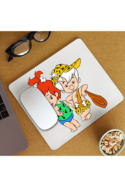 OEM Mousepad Familia Flintstone Bamm Bamm Pebbles Bebelusi Epoca de Piatra