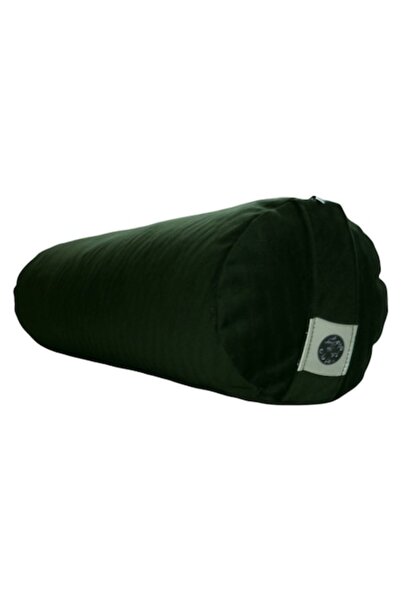Eom Dark green velvet cylindrical pillow with zipper 63 cm x 18 cm