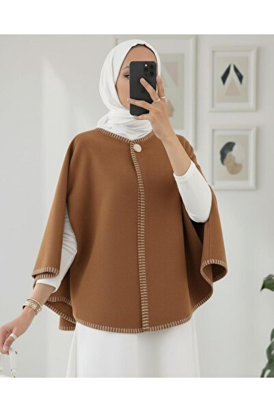 MM Mac Moda Çoban Dikişli Kaşe Panço