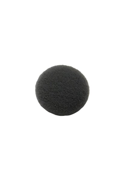 OEM Set of 50 round metal buttons, grey velvet, 2 cm