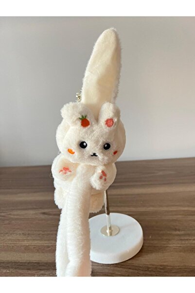 zyc Women/Girls Moving and Sound Rabbit Ear Plush Headphones