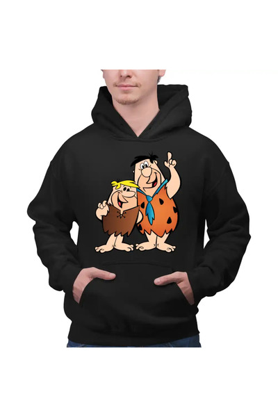 OEM Ανδρική Μπλούζα Φούτερ The Flintstones Fred Barney Stone Age
