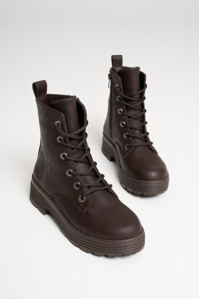 Sena Still Kısa Postal Zümrüt Bağcıklı Ve Fermuarlı Detaylı Su Geçirmez Ortop...