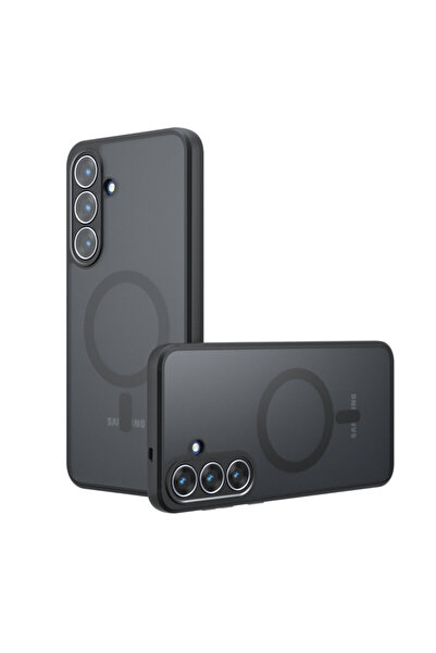 Techsuit Husă PureFrost MagSafe pentru Samsung Galaxy S25 FE, Negru Înghețat