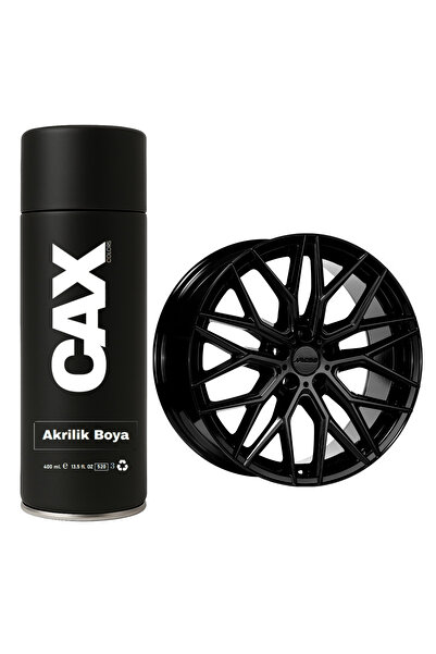 caxcolors METALİK SİYAH ARABA JANT SPREY AKRİLİK ÖZEL YAPIM SPREY BOYA 400 ML