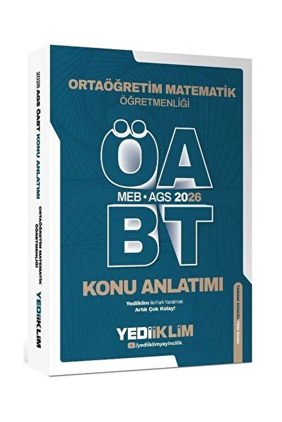 Anla Kazan Yayınları Yediiklim 2026 ÖABT MEB-AGS Lise Ortaöğretim Matematik Ö...