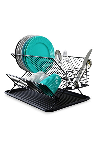 Other Suszarka na naczynia czarna 45x32x25,5 cm