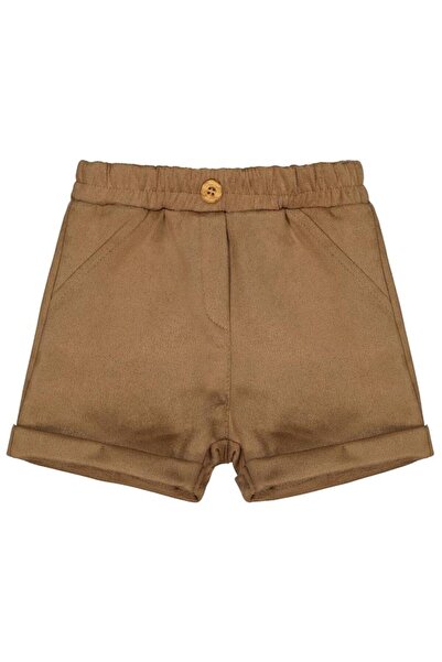 Civil Baby Suede 6-18 Months Shorts - Beige6-9 Months