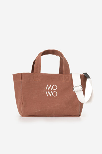 MOWO Mumlu Canvas Mini Tote Bag Kadın Çantası BRICK