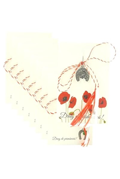 GOLD MARKET Set de 12 pandantive Mărțișor – Trifoi în potcoavă, metalice cu „...