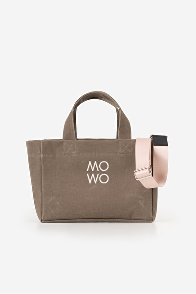 MOWO Mumlu Canvas Mini Tote Bag Kadın Çantası COFFEE