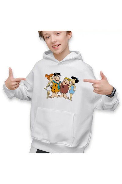 OEM Hanorac Copii Baieti Familia Flinstone Friends Barney Betty Fred Wilma