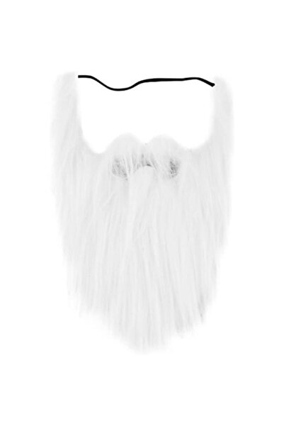 OEM Λευκή γενειάδα Άγιου Βασίλη, Look, σταθερή προσάρτηση, 25 x 30 cm, ένα μέ...