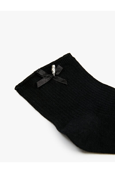 Koton Pamuklu Fiyonklu Soket Çorap