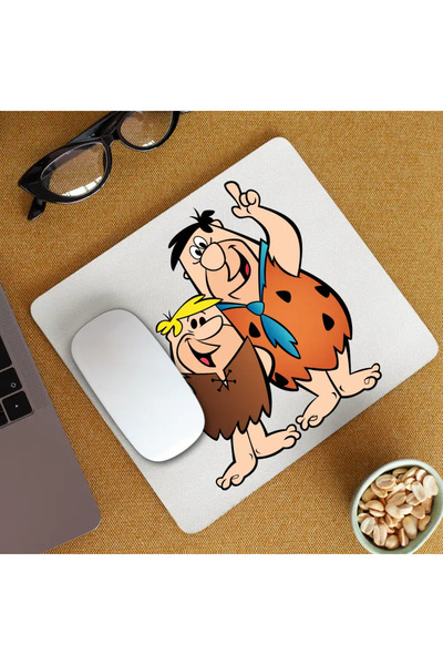 OEM Mousepad Familia Flintstone Fred Barney Epoca de Piatra