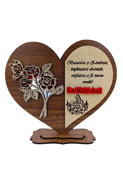 OEM Cadou personalizat pentru familie/prieteni - Inimă cu mesaj personalizat ...