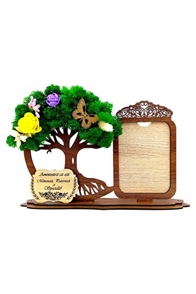 OEM Tree of Life photo frame, lichens and message for Mother/Wife/Friend/NASA/sister/grandmother/woman—30x18 cm