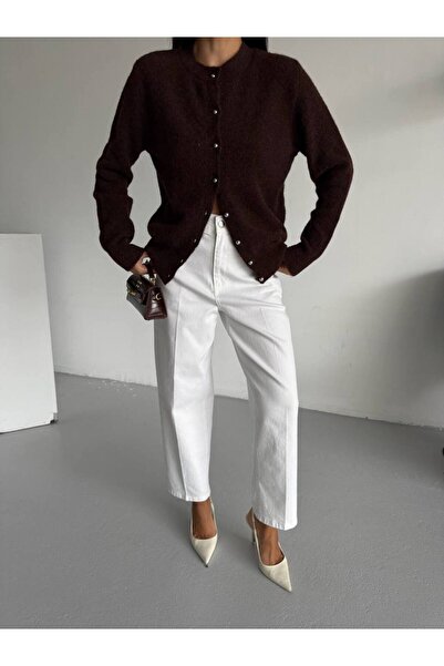 vuvutasarım Νέα σεζόν Καθημερινή Φορέστε Κουμπιά Λεπτομερής Υφή Γυναικεία Πλεκτά Ζακέτα 52121007