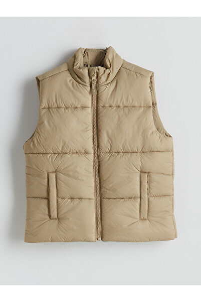 LC Waikiki New Season Stand Collar Crinkle Boys' Vest - W50895Z1