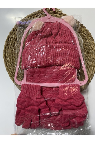 Kitti Scarf, Beanie, Glove Set, Set of 3, Premium Quality, Anti-Pilling Yarn Quality, Winter