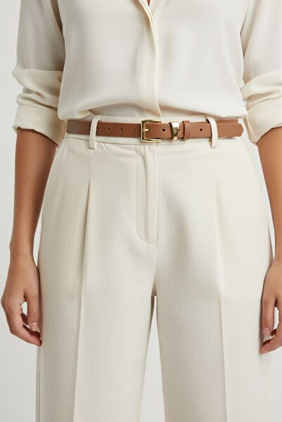 Gesa حزام نسائي رفيع بإبزيم ذهبي اللون