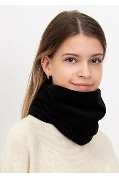 KL HOME 2Pcs Black Color Price - Women's Men's Winter Thermal Fleece Drawstring Beanie Hat Scarf with Neck Gaiter