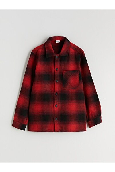 LC Waikiki Lcw Kids Plaid Boy's Shirt Jacket