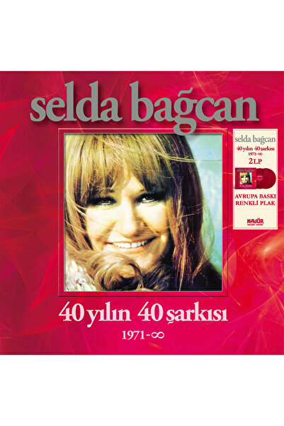 plakmarketi RENKLİ PLAK - Selda Bağcan / 40 yılın 40 şarkısı (Kırmızı 2LP 26 Şarkı)