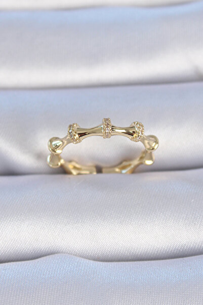 Skygo Brass Gold Color Zircon Stone Women's Ring - Tj-Byk3312