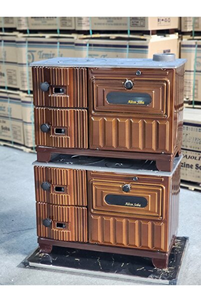 temiz iş Majolik Emaye Tuğlalı Geniş Fırın Kuzine Soba