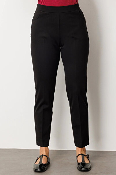 Ekol Lace Trimmed Skinny Leg Trousers 01087