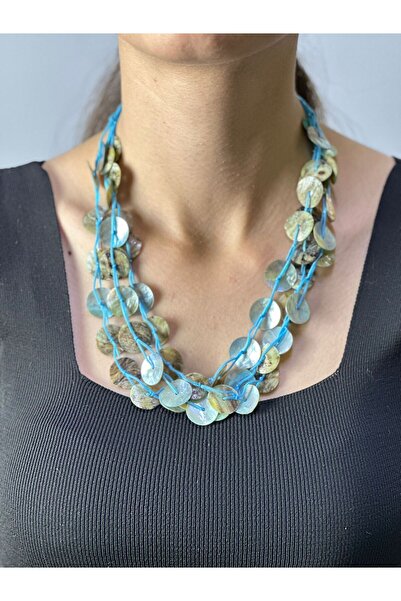 Gönülden Tasarım Stone Design Women's Necklace 25 cm