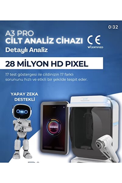 Lusso Cosmetics A3 PRO CİLT ANALİZ CİHAZI