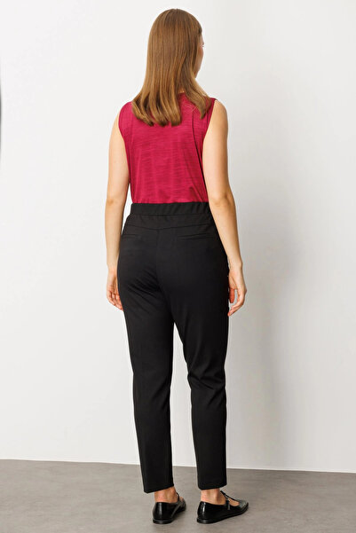 Ekol Lace Trimmed Skinny Leg Trousers 01087