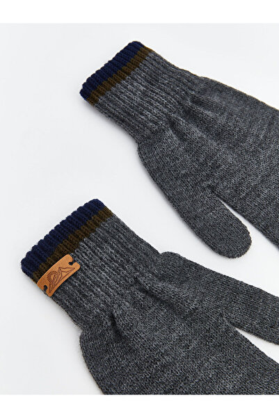 LC Waikiki New Year Themed Men's Beanie and Gloves Set (W5)