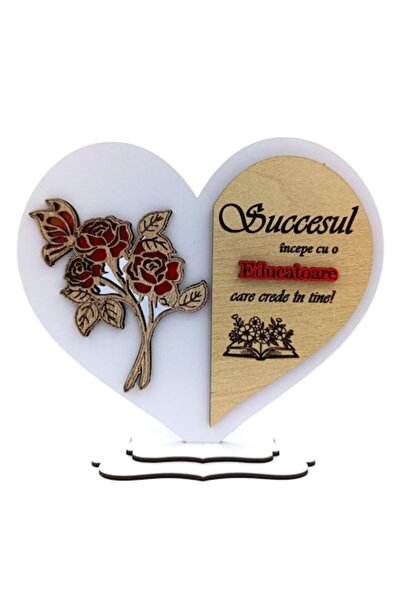 OEM Personalized Gift for Educator - Heart with Personalized Message, 15 cm (Model 2)